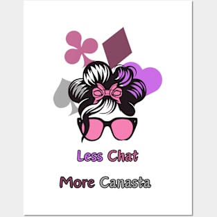 "Canasta Carnival: Less Chat More Canasta"- Funny Canasta Lover Posters and Art